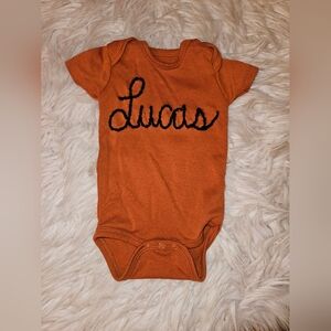 Custom Hand Embroidered Onesie